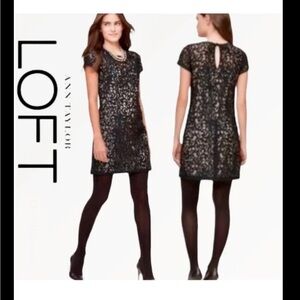 NWOT Ann Taylor loft black lace dress